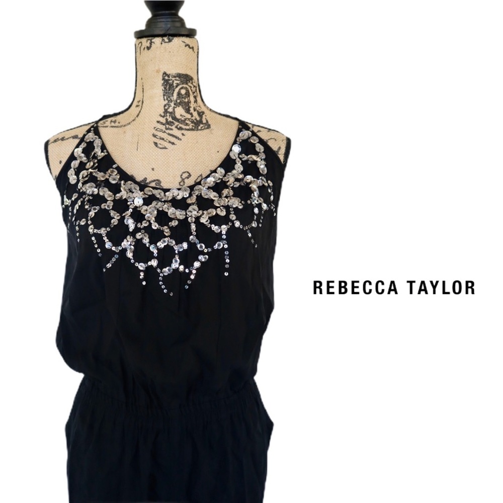 Rebecca Taylor Silk Black Jumpsuit 2